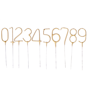 Vela Sparkle Números