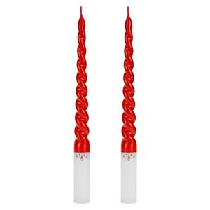 Velas Espiral Pai Natal para Castiçal, 2 unid.