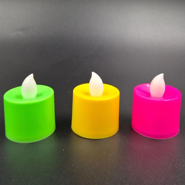 Velas Neon Multicolor Led, 3 unid.