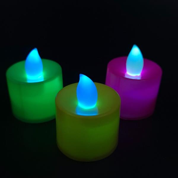 Velas Neon Multicolor Led, 3 unid.