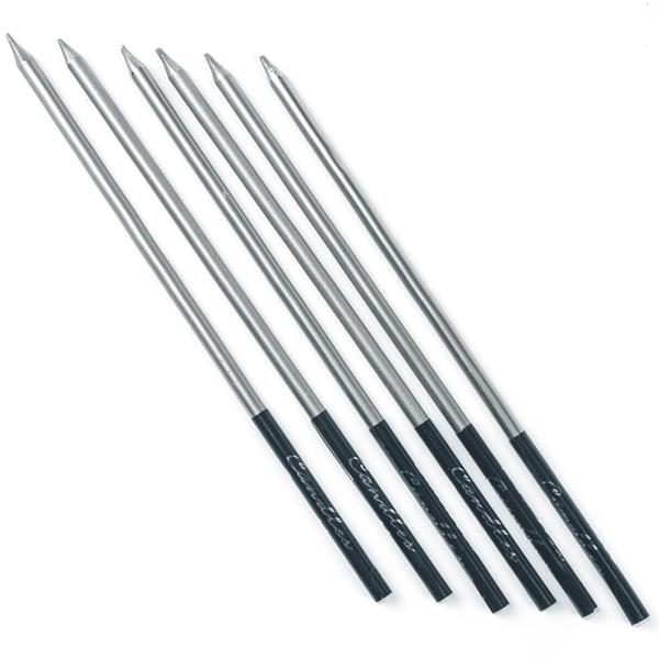 Velas Prateadas Altas, 6 unid.