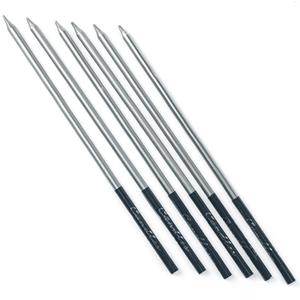 Velas Prateadas Altas, 6 unid.