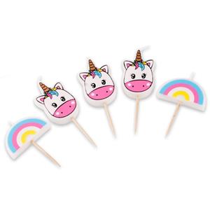 Velas Unicórnio, 5 Unid.