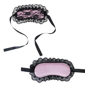 Venda Sensual Rosa com Renda Preta Venda Sensual Rosa com Renda Preta