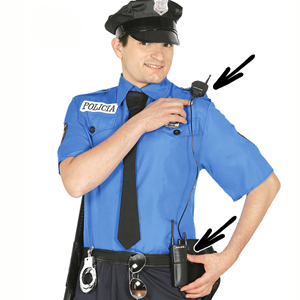 Walkie Talkie de Polícia em Plástico