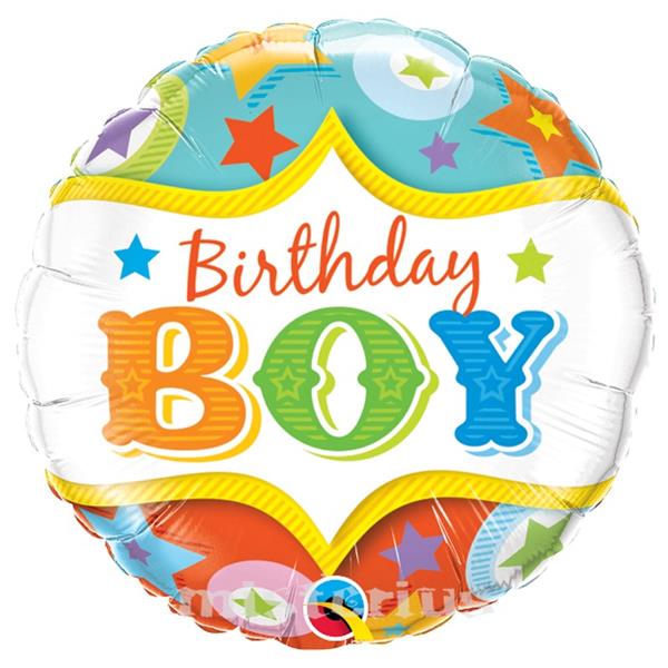 Balão Birthday Boy, 46 cm