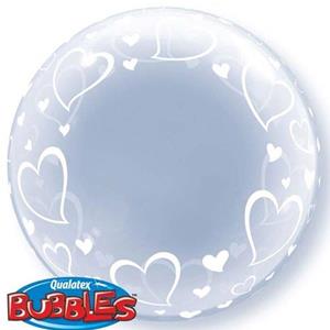 Balão Bubble Corações Stylish Balão Bubble Corações Stylish