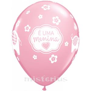 Balão É uma Menina Látex unid