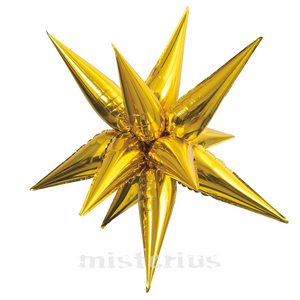 Balão Estrela Foil Dourado