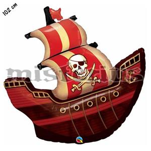 Balão Foil Barco Pirata