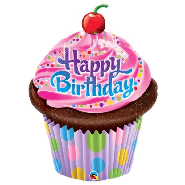 Balão Foil Cake Happy Birthday