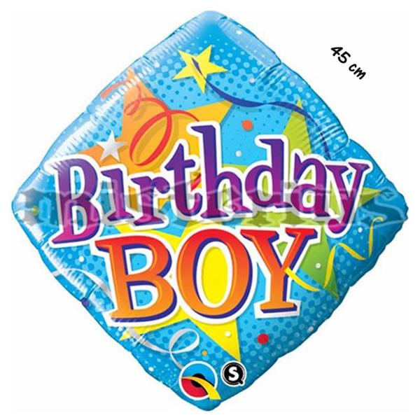 Balao Foil diamond birthday Boy