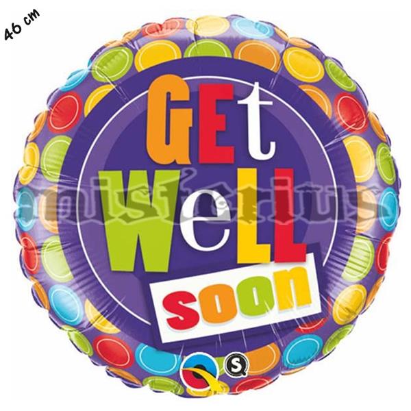 Balão Foil Get Well Soon