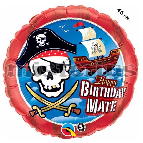 Balao Foil Happy Barco Pirata