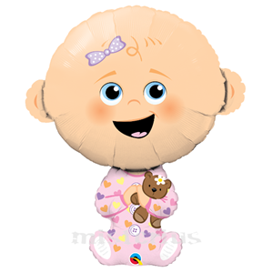 Balão Foil Menina Bebé, 97cm