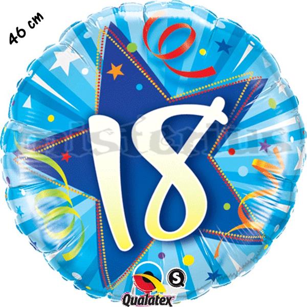Balão Foil Redondo 18 Shining Star Azul