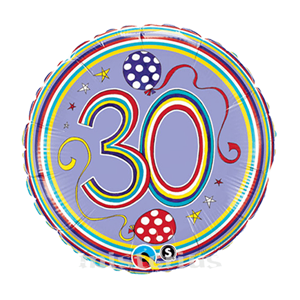 Balão Foil  Redondo 30 Polka Dots