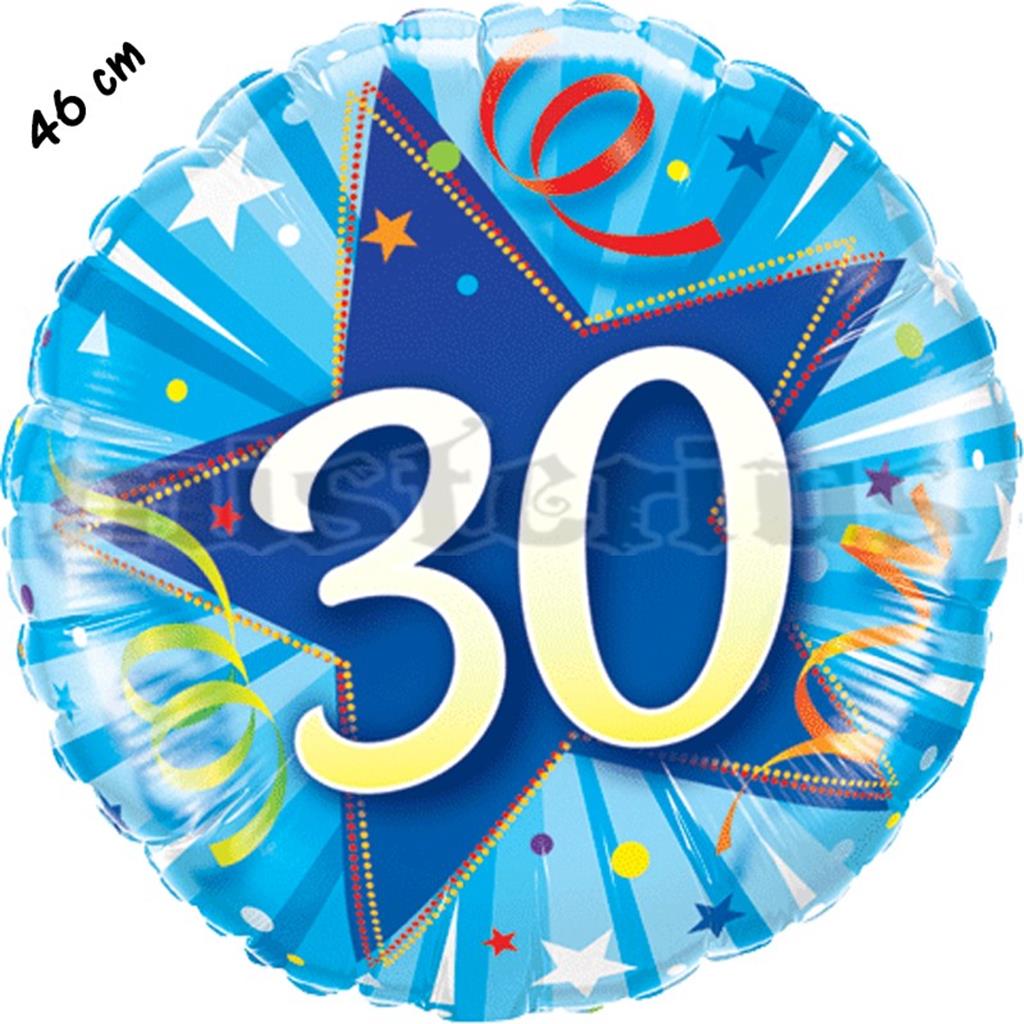 Balão Foil Redondo 30 Shining Star Azul