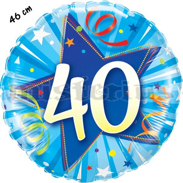 Balão Foil Redondo 40 Shining Star Azul