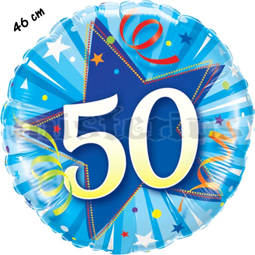 Balão Foil Redondo 50 Shining Star Azul