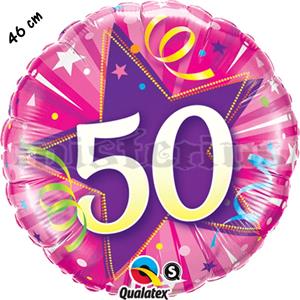 Balão Foil Redondo 50 Shining Star Rosa