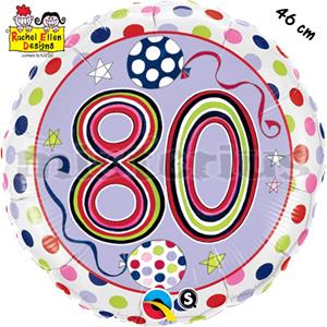 Balão Foil  Redondo 80 Polka Dots