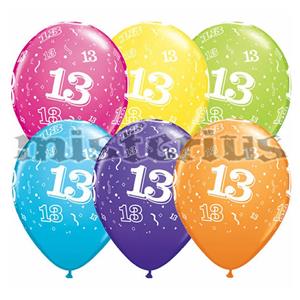 Balao Latex 13 Anos 6 und Multicor