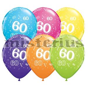 Balao Latex 60 Anos 6 un Multicor
