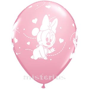 Balão Minnie Bebé,  6 Unid.