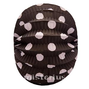 Balão Papel Preto Bolas Brancas Balão Papel Preto Bolas Brancas