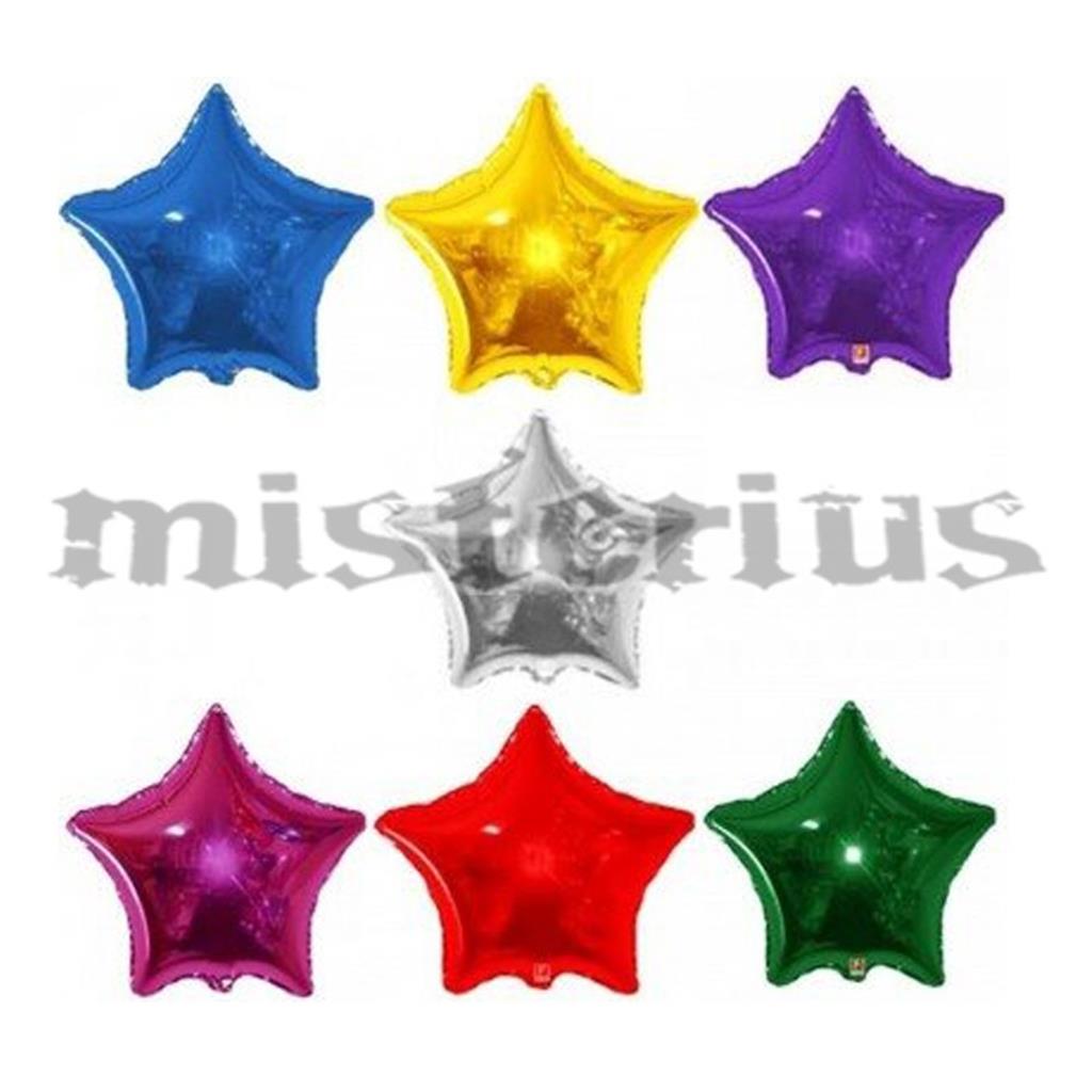 Balões Estrela Foil Metalizados 10 Cm