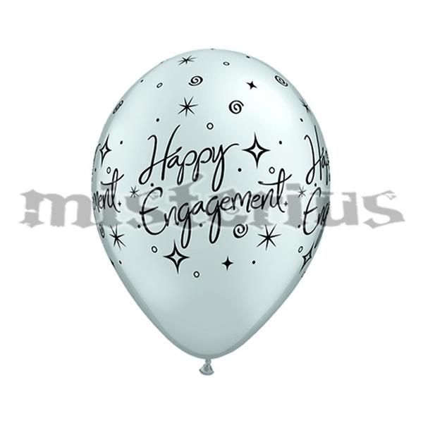 Balões Happy Engagement Cinza