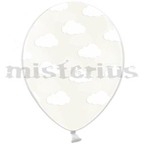 Balões Latex Nuvens Transparente, 6 Unid. Balões Latex Nuvens Transparente, 6 Unid.