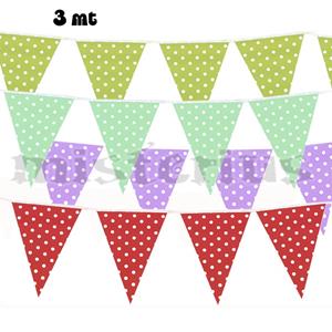 Bandeirolas às Bolinhas Papel