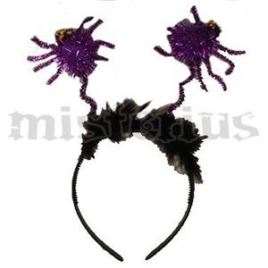 Bandolete Aranha Roxa com Pluma