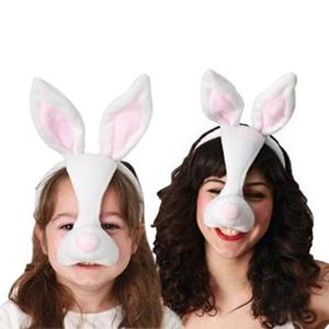 Bandolete com Orelhas e Focinho Coelho Bandolete com Orelhas e Focinho Coelho