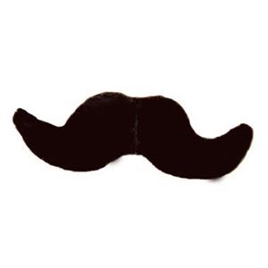 Bigode - Preto de pontas Enroladas