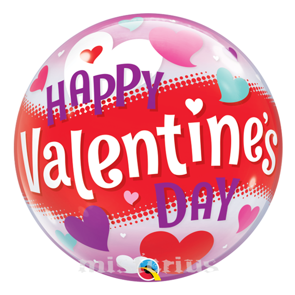 Bubble Corações Happy Valentine´s Day