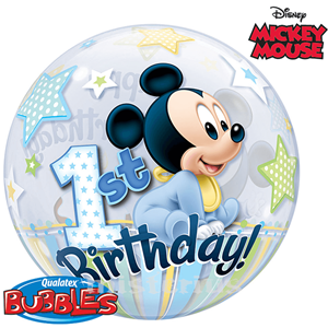 Bubble 1 Ano Mickey Mouse