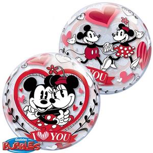 Bubble Mickey Minnie I love You