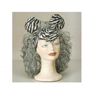 Peruca com Orelhas Zebra