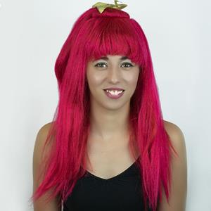 Peruca Comprida Lisa Vermelha