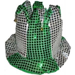 Chapéu Alto Bobo Arlequim Verde Chapéu Alto Bobo Arlequim Verde