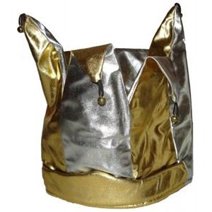 Chapéu Bobo Arlequim Prateado e Dourado