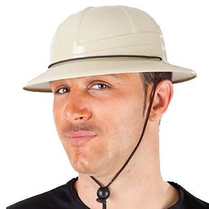 Chapéu Safari Beje Plástico Chapéu Safari Beje Plástico