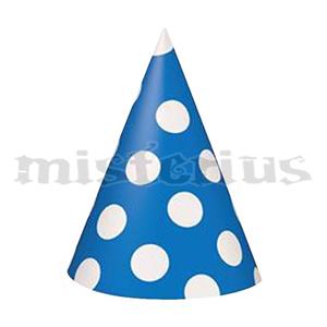 Chapéus Azuis Bolinhas, 8 unid.