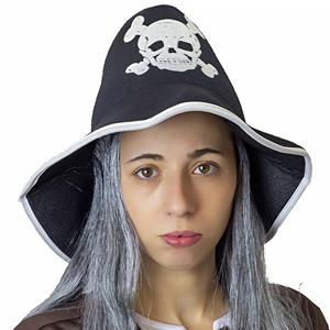 Chapéu Pirata com Cabelo