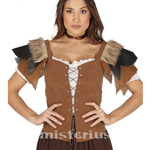 Colete Couro Castanho