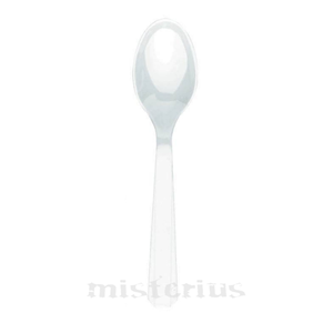 Colher Plástico Branca, 10 Unid