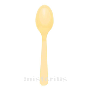 Colher Plástico Creme, 10 Unid.